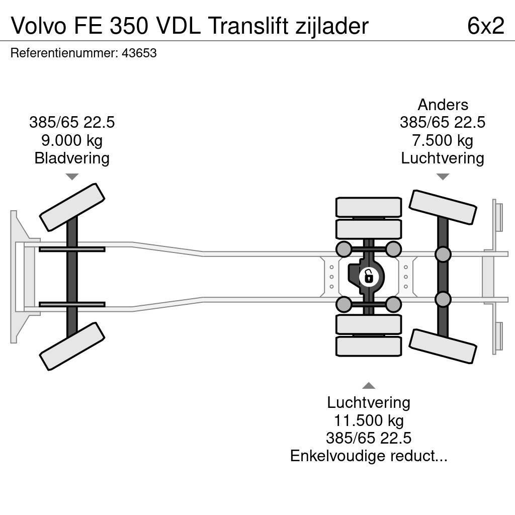 Volvo FE 350 VDL Translift zijlader Jäteautot