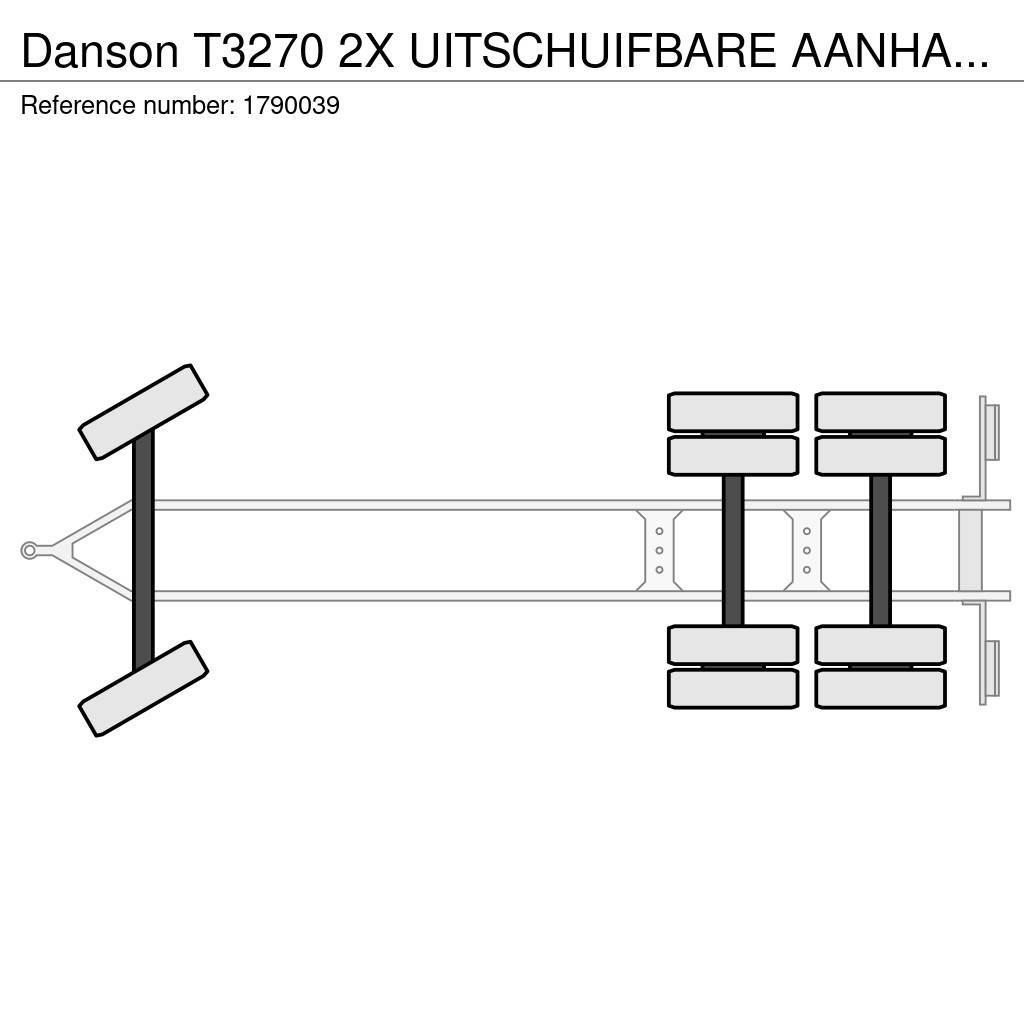 Danson T3270 2X UITSCHUIFBARE AANHANGER/TRAILER/ANHÄNGER Lavaperävaunut
