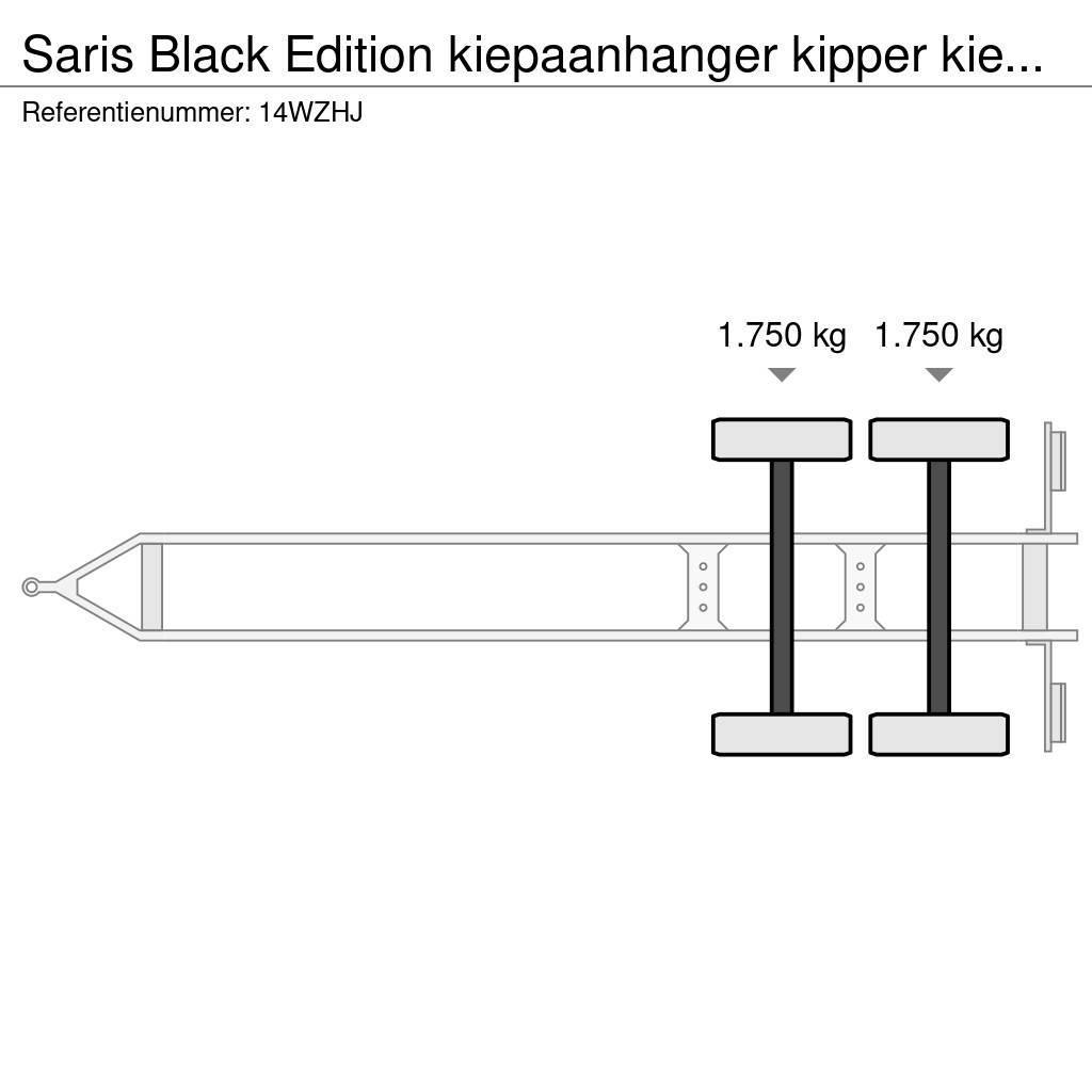 Saris Black Edition kiepaanhanger kipper kieper 3500kg H Pressukapelliperävaunut