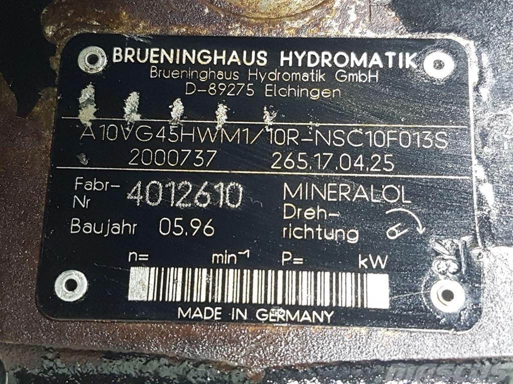 Brueninghaus Hydromatik A10VG45HWM1/10R-R902000737-Drive pump/Fahrpumpe Hydrauliikka