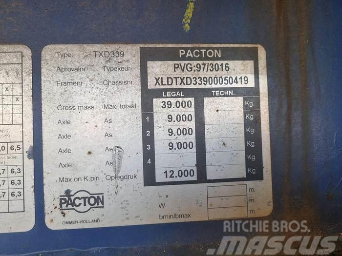 Pacton TXD 339 | Air suspension | BPW ECO P drum Lavapuoliperävaunut
