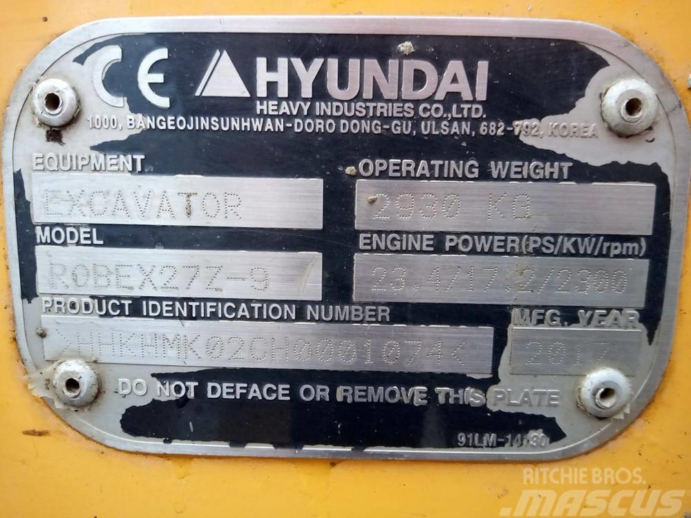 Hyundai Robex 27Z-9 Minikaivukoneet < 7t