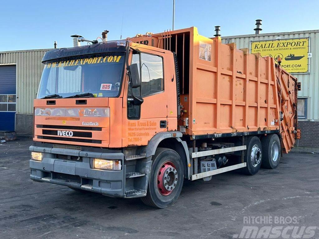 Iveco 180E30 Garbage Truck 6x2 Haller Good Condition Jäteautot