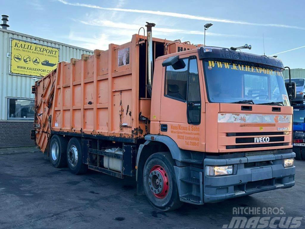 Iveco 180E30 Garbage Truck 6x2 Haller Good Condition Jäteautot