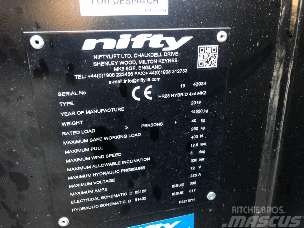 Niftylift HR28 Hybrid 4x4 MK2 Kuukulkijat