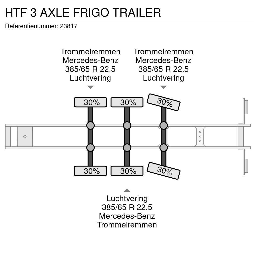 HTF 3 AXLE FRIGO TRAILER Kylmä-/Lämpökoripuoliperävaunut