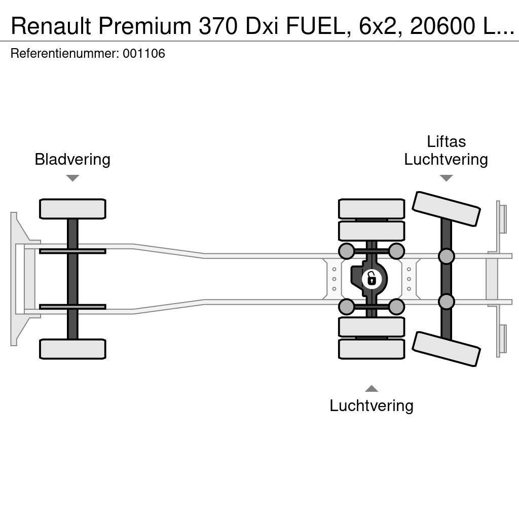 Renault Premium 370 Dxi FUEL, 6x2, 20600 Liter, 6 Comp, Re Säiliöautot