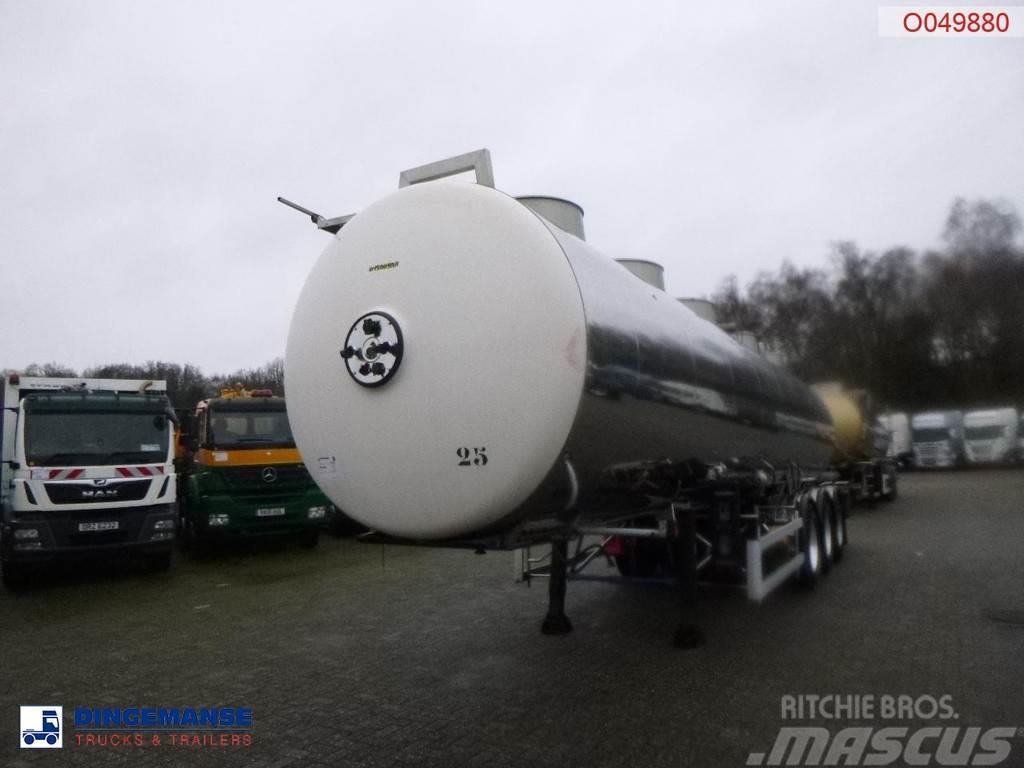 Magyar Chemical tank inox L4BH 33.5 m3 / 1 comp / ADR 24/ Säiliöpuoliperävaunut