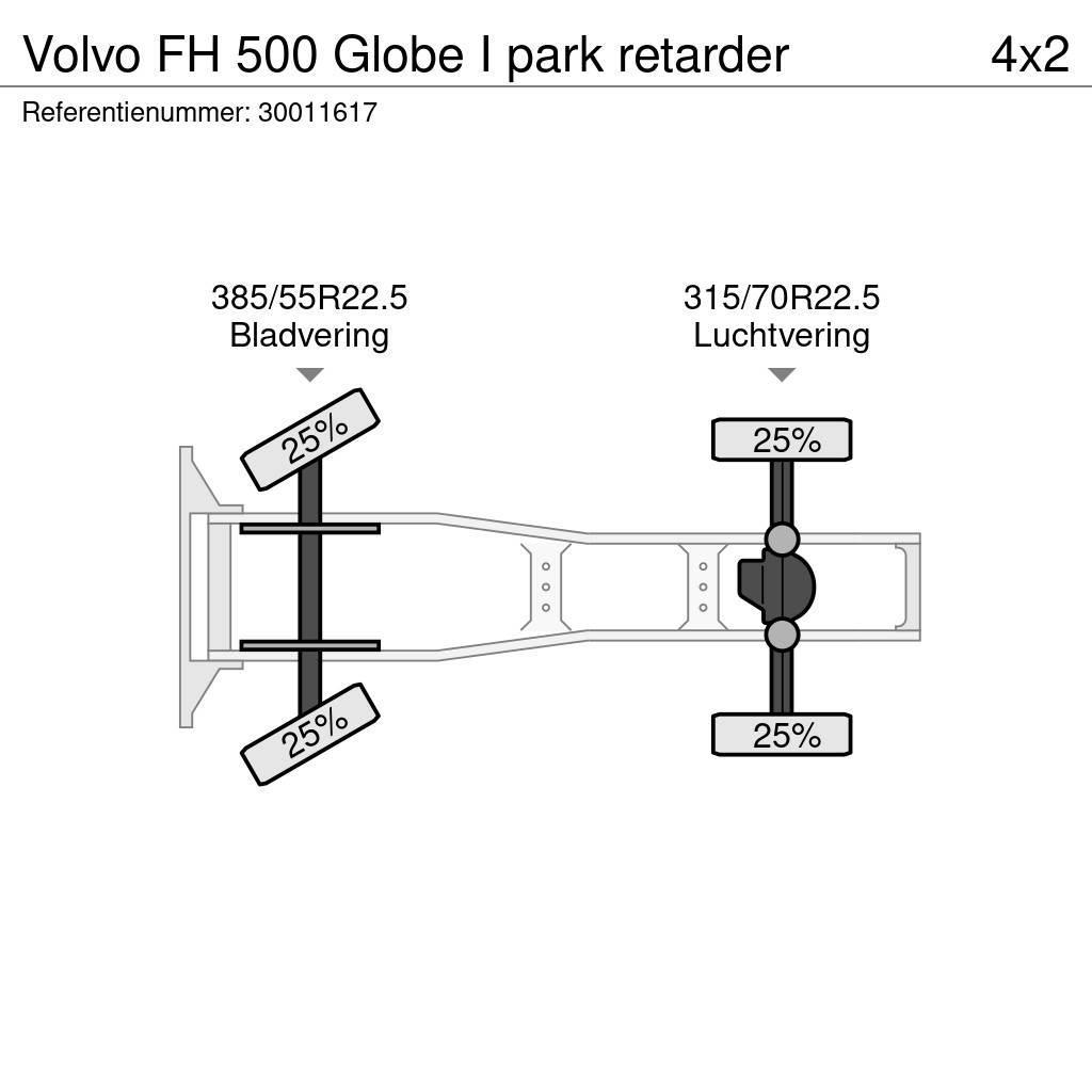 Volvo FH 500 Globe I park retarder Vetopöytäautot