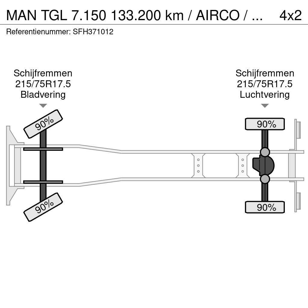 MAN TGL 7.150 133.200 km / AIRCO / MANUEL / CARGOLIFT Umpikorikuorma-autot