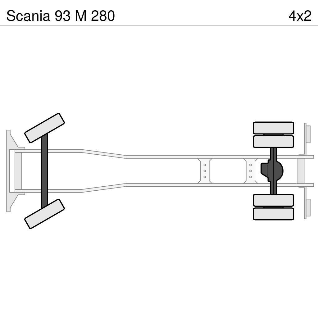 Scania 93 M 280 Nostovarsi-vaihtolavakuorma-autot