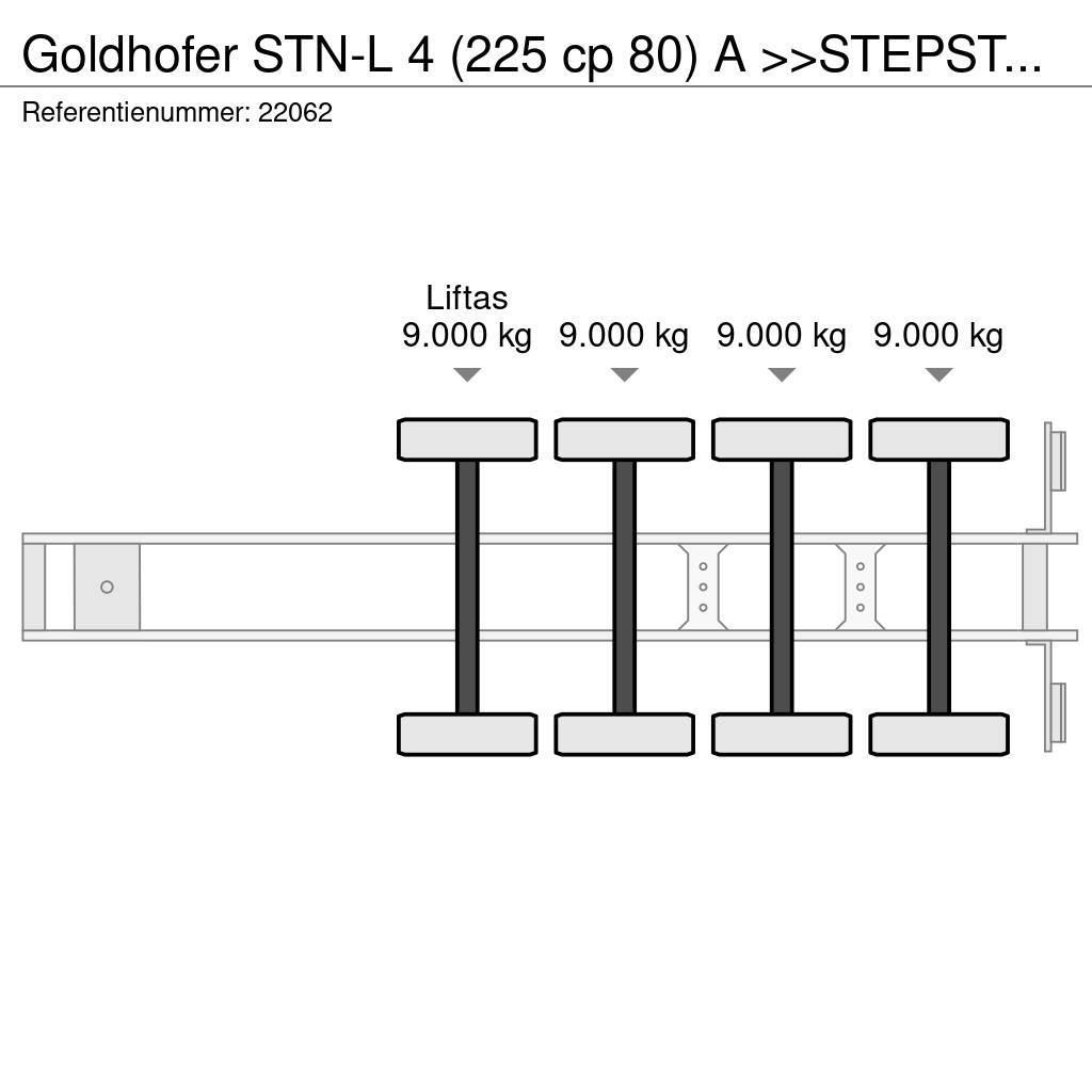 Goldhofer STN-L 4 (225 cp 80) A >>STEPSTAR<< (CARGOPLUS® tyr Puoliperävaunulavetit