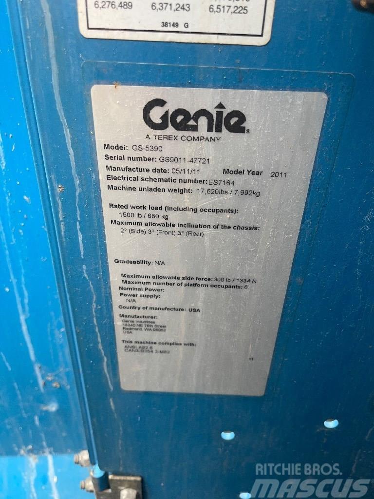 Genie GS 5390 Saksilavat
