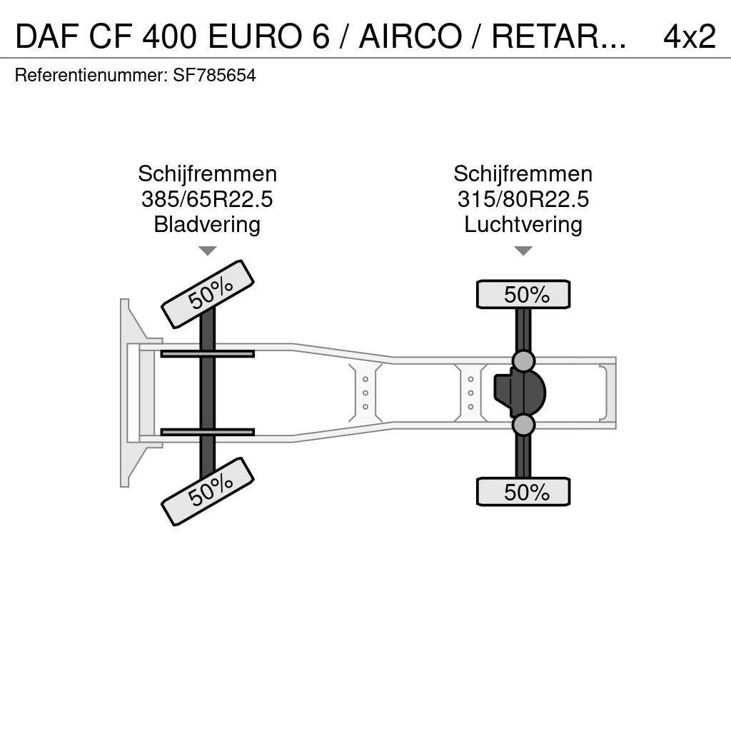 DAF CF 400 EURO 6 / AIRCO / RETARDER Vetopöytäautot