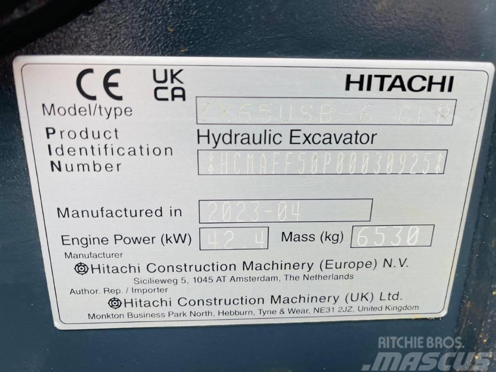 Hitachi ZX 65 US B-6 Minikaivukoneet < 7t