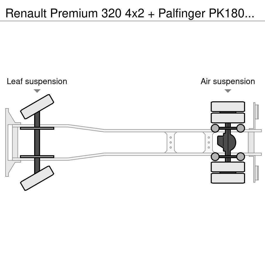 Renault Premium 320 4x2 + Palfinger PK18002-EH C (Year 201 Koukkulava kuorma-autot