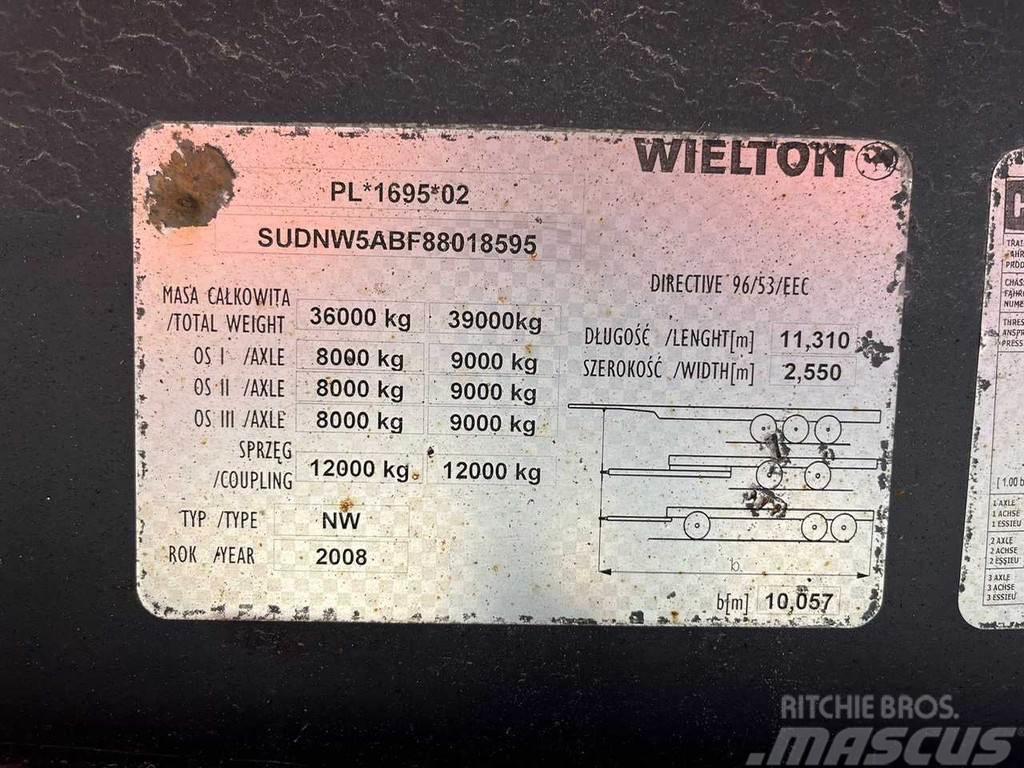 Wielton NW 48 A BOX L=10132 mm / 48 m3 Kippipuoliperävaunut