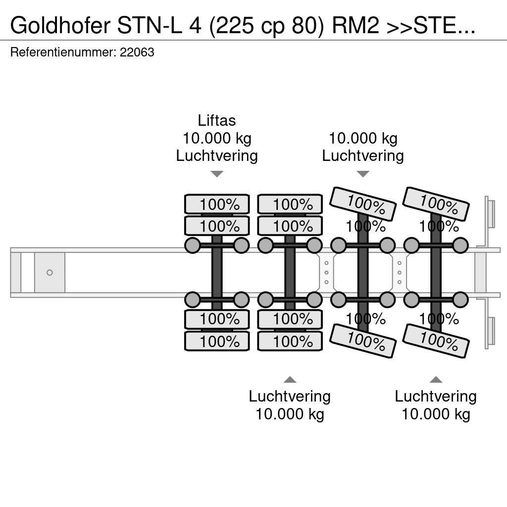 Goldhofer STN-L 4 (225 cp 80) RM2 >>STEPSTAR<< (CARGOPLUS® t Puoliperävaunulavetit