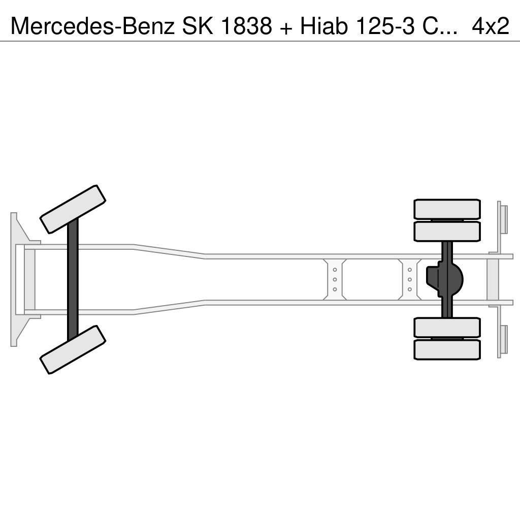 Mercedes-Benz SK 1838 + Hiab 125-3 Crane Mobiilinosturit