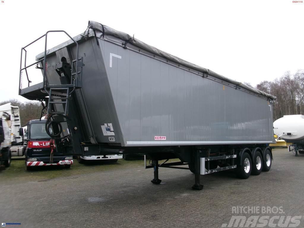 Kempf Tipper trailer alu 55.5 m3 + tarpaulin Kippipuoliperävaunut