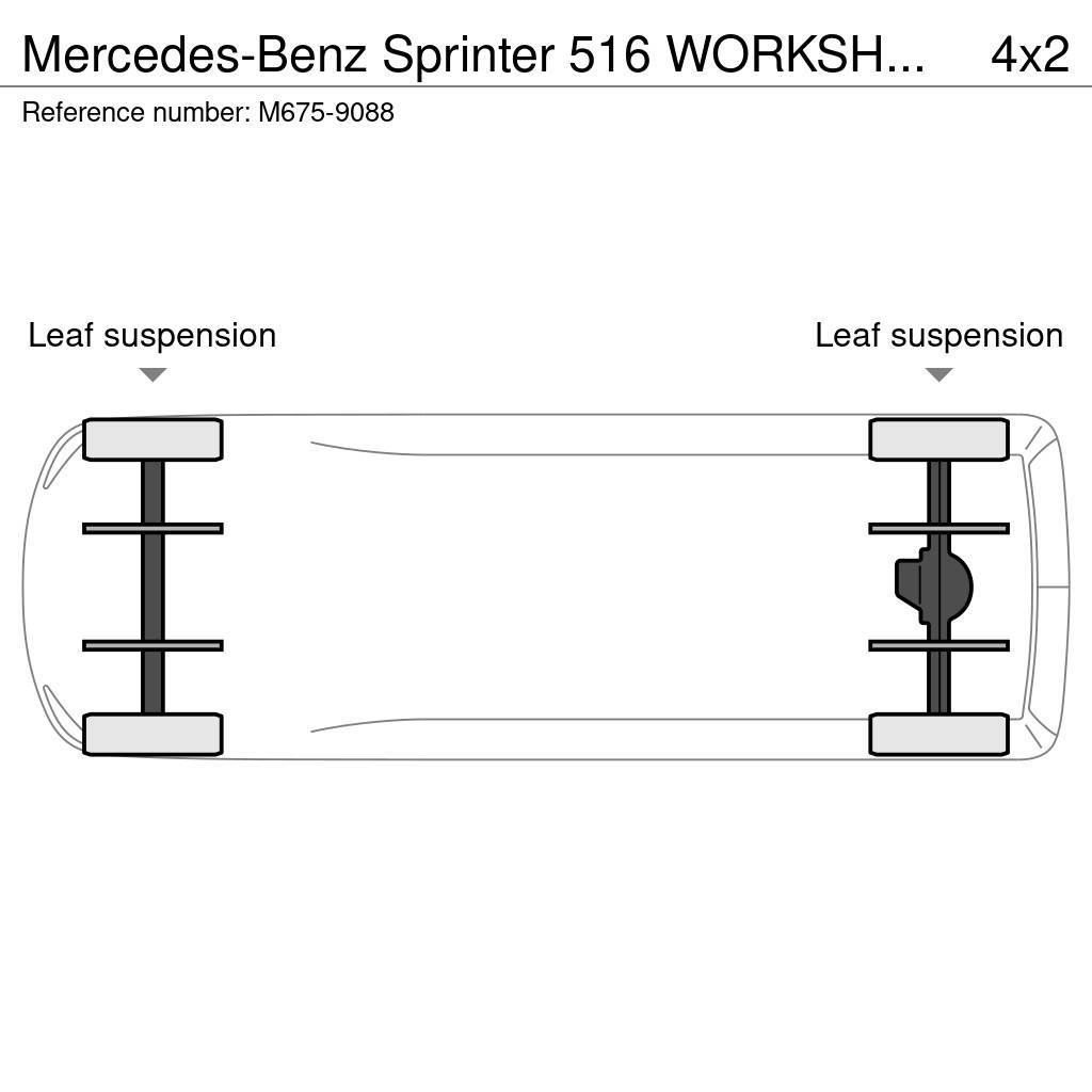 Mercedes-Benz Sprinter 516 WORKSHOP EQUIPMENT / BOX L=4559 mm Pakettiautot
