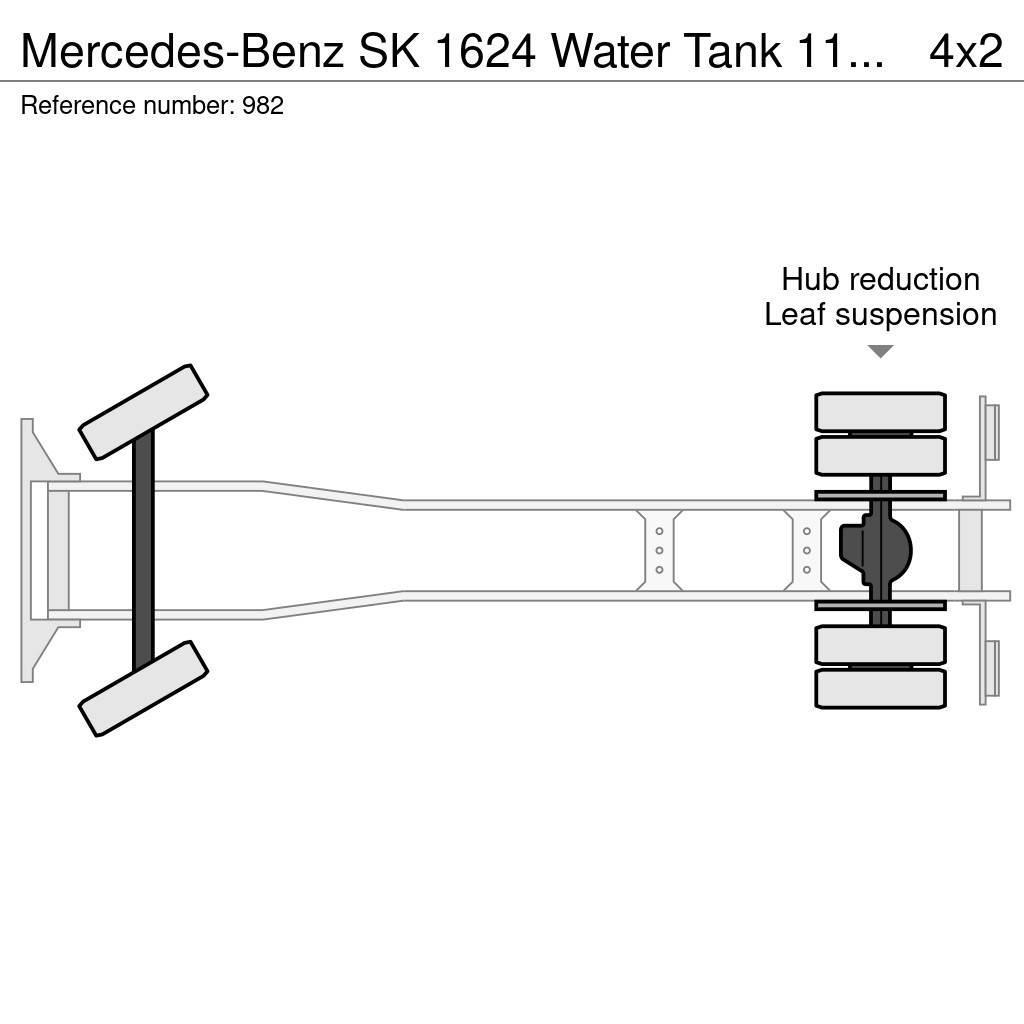 Mercedes-Benz SK 1624 Water Tank 11.000 Liters Spraybar Big Axle Säiliöautot