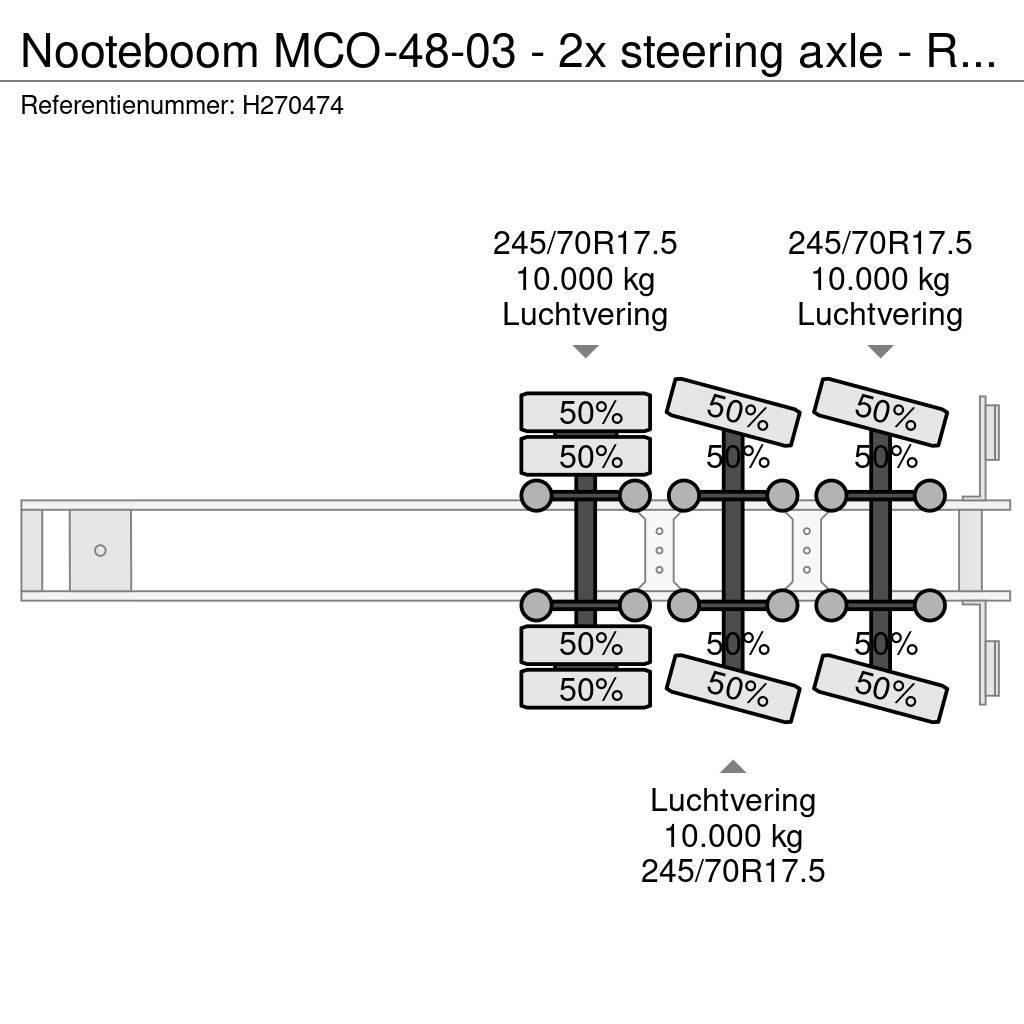 Nooteboom MCO-48-03 - 2x steering axle - Ramps - SAF Axle - Puoliperävaunulavetit