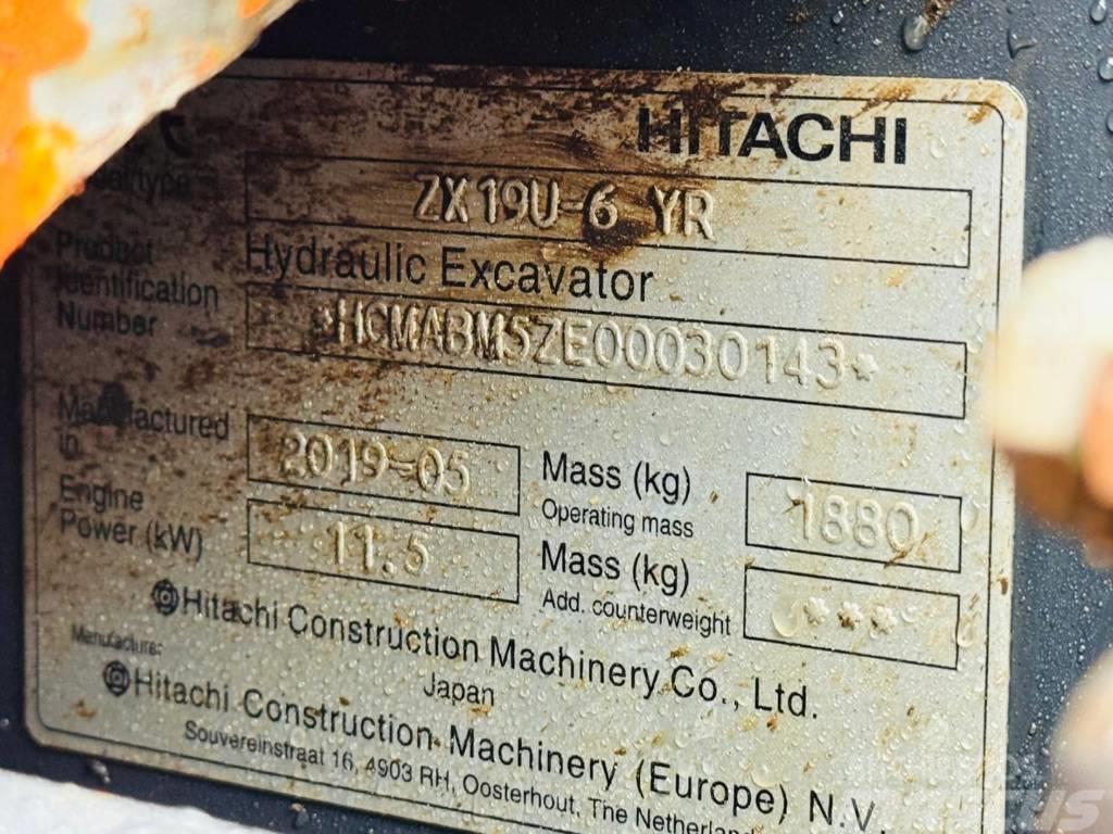 Hitachi ZX 19 U-6 Minikaivukoneet < 7t