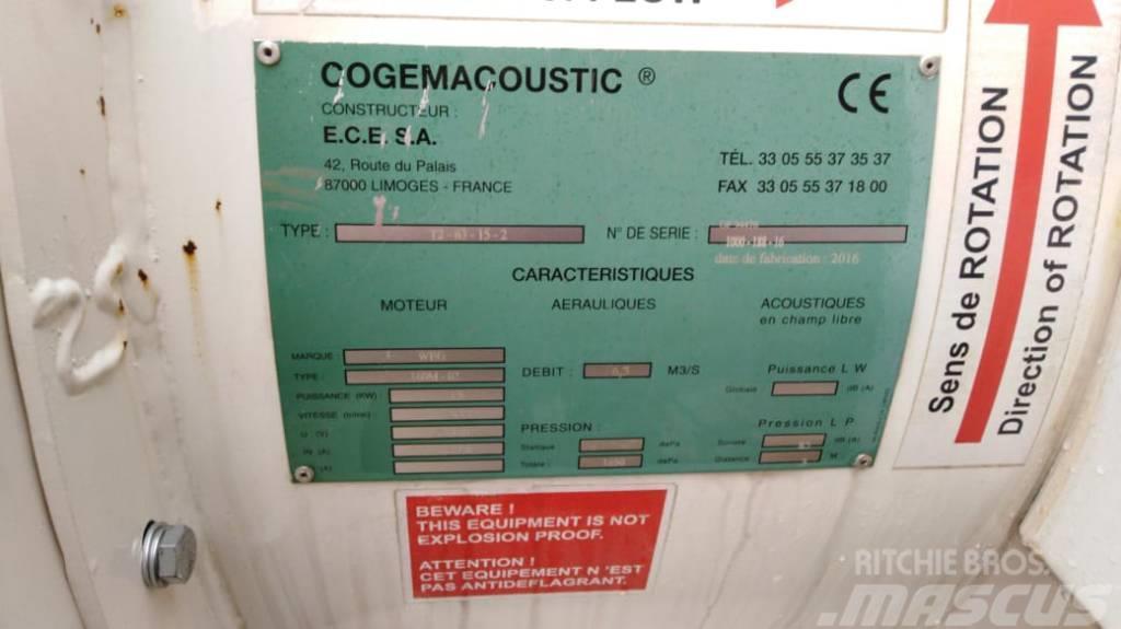  COGEMACOUSTIC T2-63.15 tunnel ventilator Muut maanalaiset louhintalaitteet