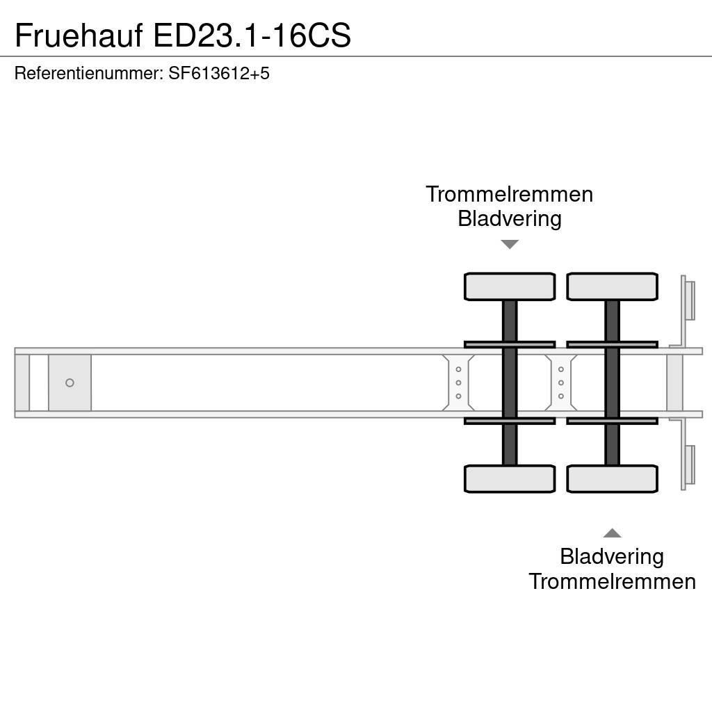 Fruehauf ED23.1-16CS Puoliperävaunulavetit
