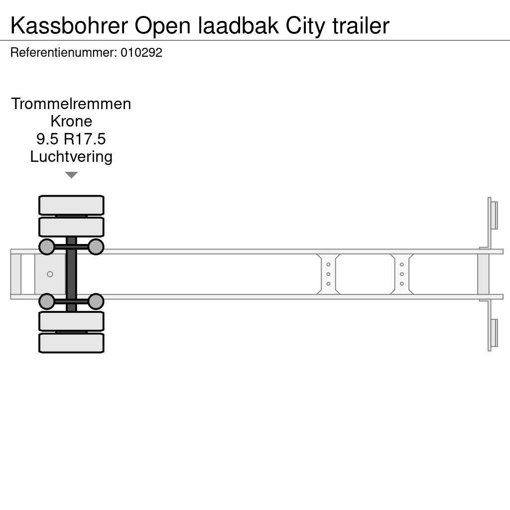Kässbohrer Open laadbak City trailer Lavapuoliperävaunut