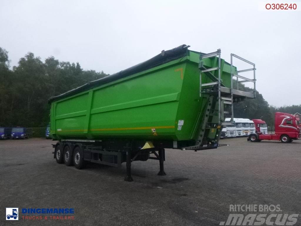 Schmitz Cargobull Tipper trailer steel 58 m3 + tarpaulin Lavapuoliperävaunut