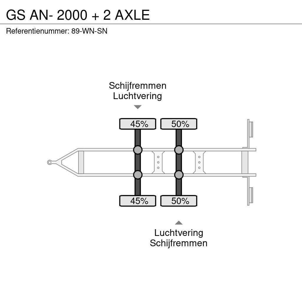 GS AN- 2000 + 2 AXLE Lavaperävaunut