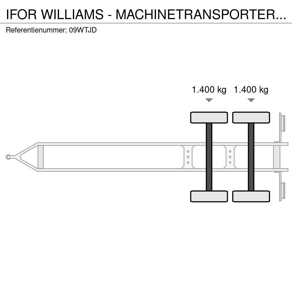 Ifor Williams - MACHINETRANSPORTER TRAILER AANHANGER MARGE Lavaperävaunut
