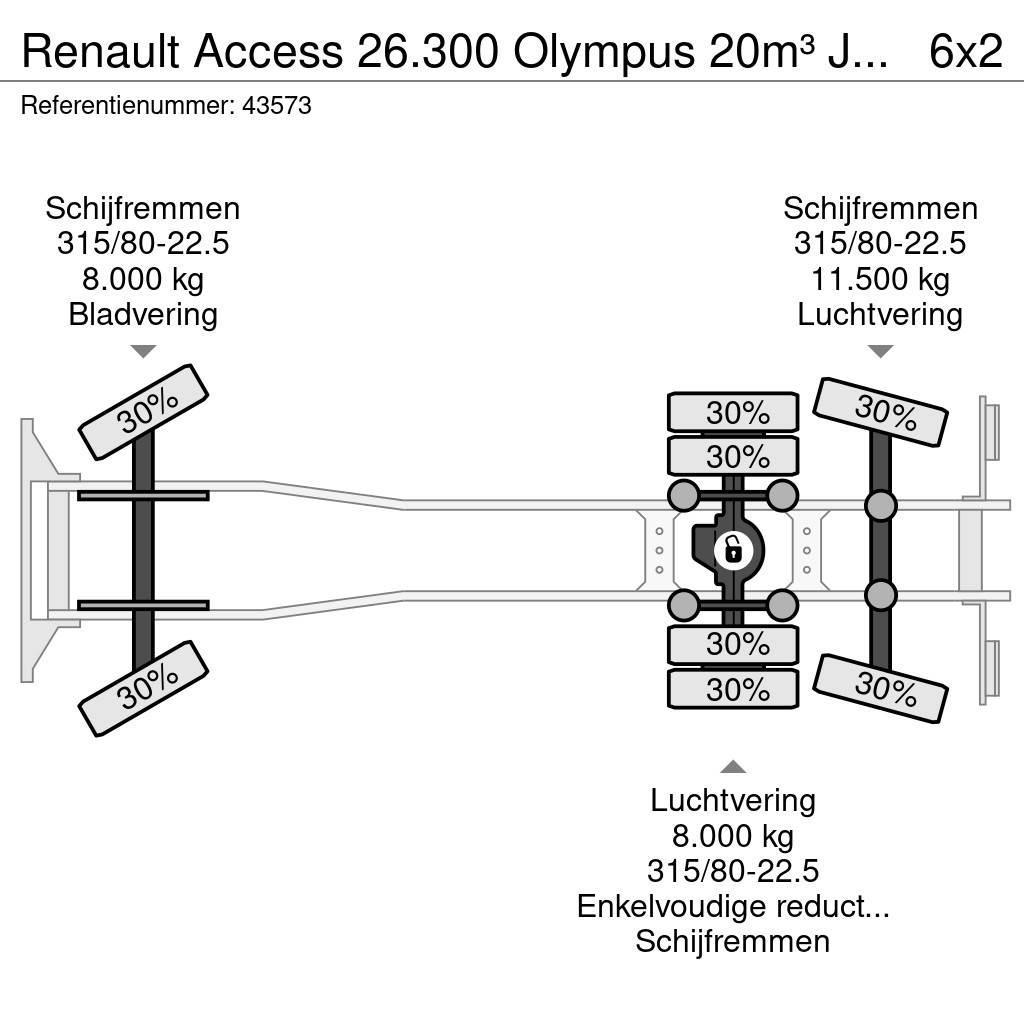 Renault Access 26.300 Olympus 20m³ Just 187.041 km! Jäteautot
