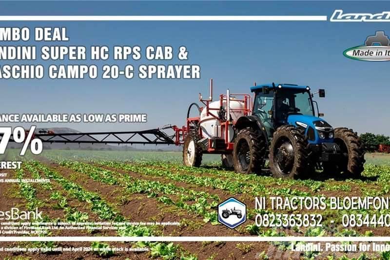 Landini PROMO - Landini Super HC RPS CAB & Maschio Sprayer Traktorit