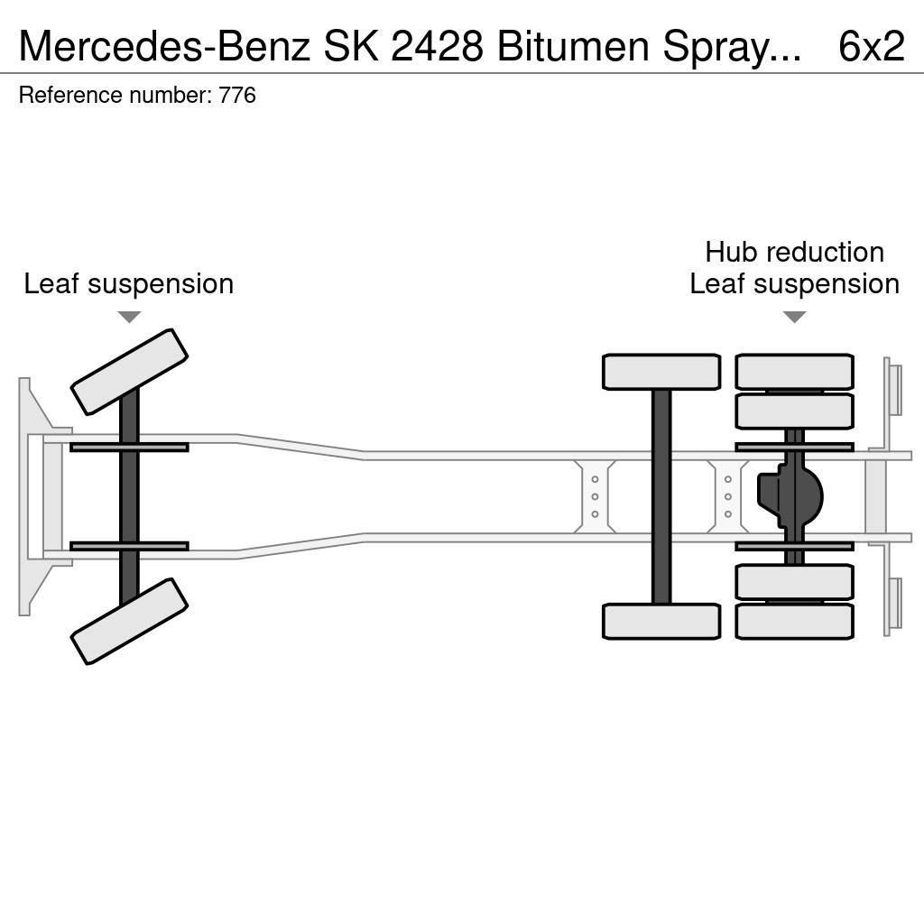 Mercedes-Benz SK 2428 Bitumen Sprayer 11.000L Good Condition Bitumin levittäjät