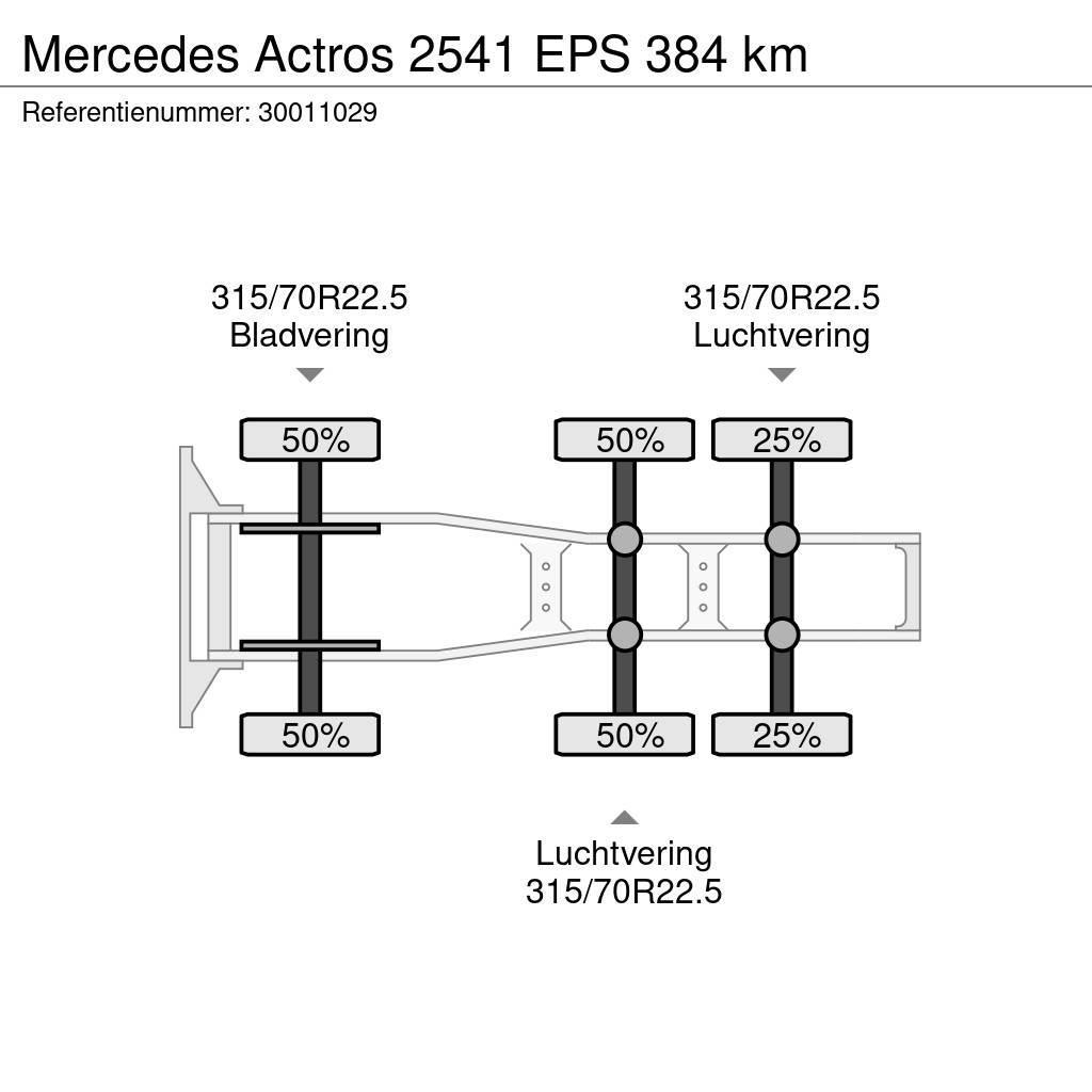 Mercedes-Benz Actros 2541 EPS 384 km Vetopöytäautot