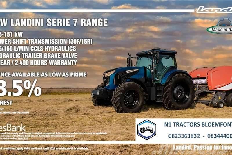 Landini PROMO - Landini Serie 7 Range (116 - 151kW) Traktorit