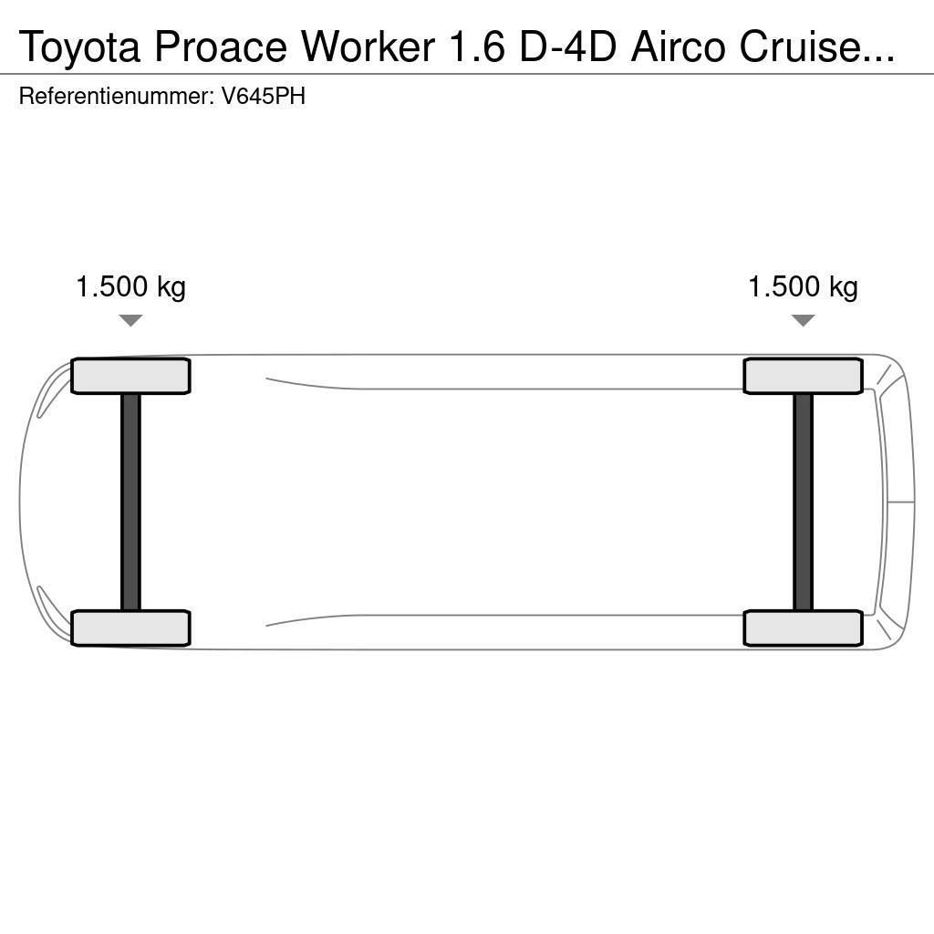 Toyota ProAce Worker 1.6 D-4D Airco Cruisecontrol EURO 6 Jakeluautot