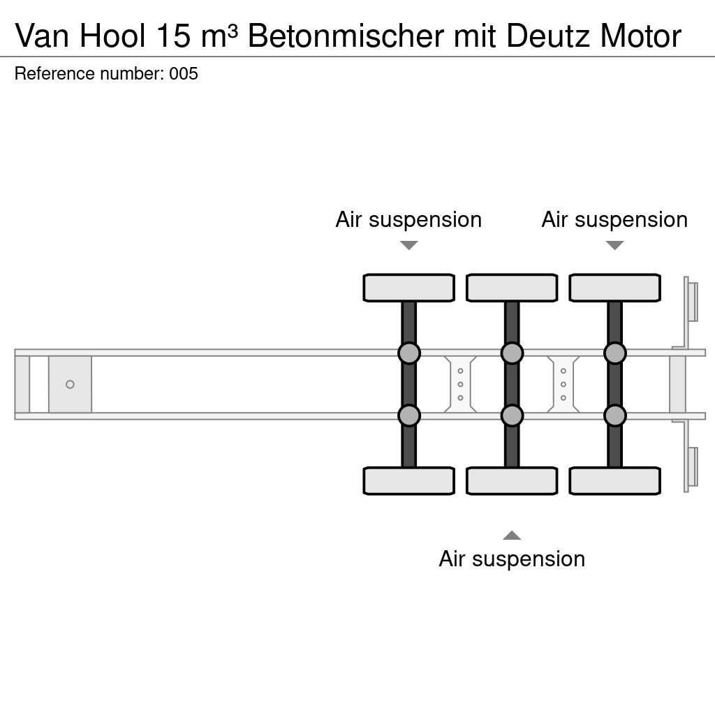 Van Hool 15 m³ Betonmischer mit Deutz Motor Muut puoliperävaunut