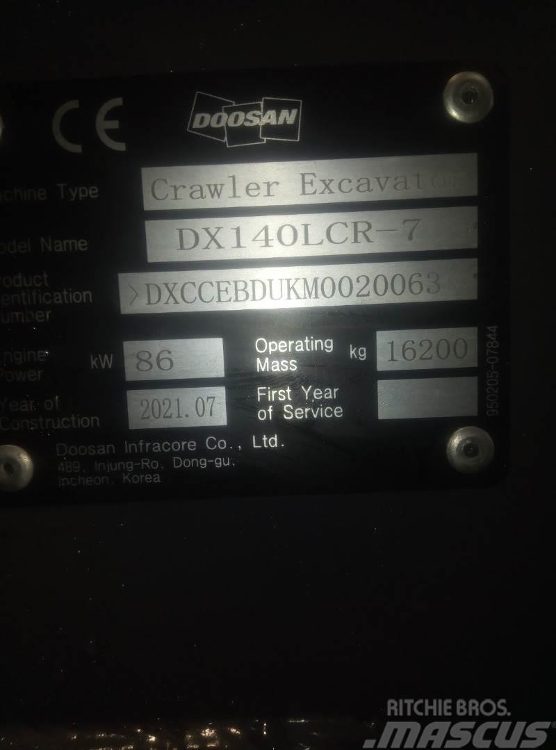 Doosan DX140LCR-7 Telakaivukoneet