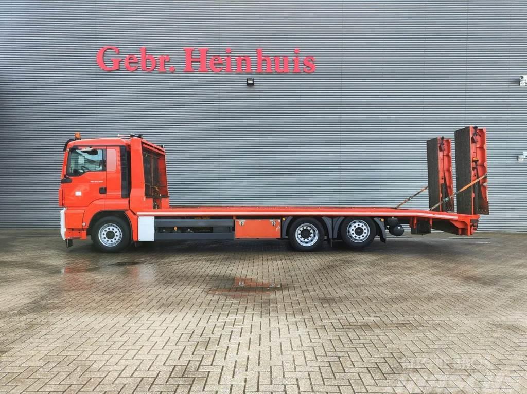 MAN TGS 26.360 6x2 Euro 5 Winch Ramps German Truck! Autonkuljetusautot