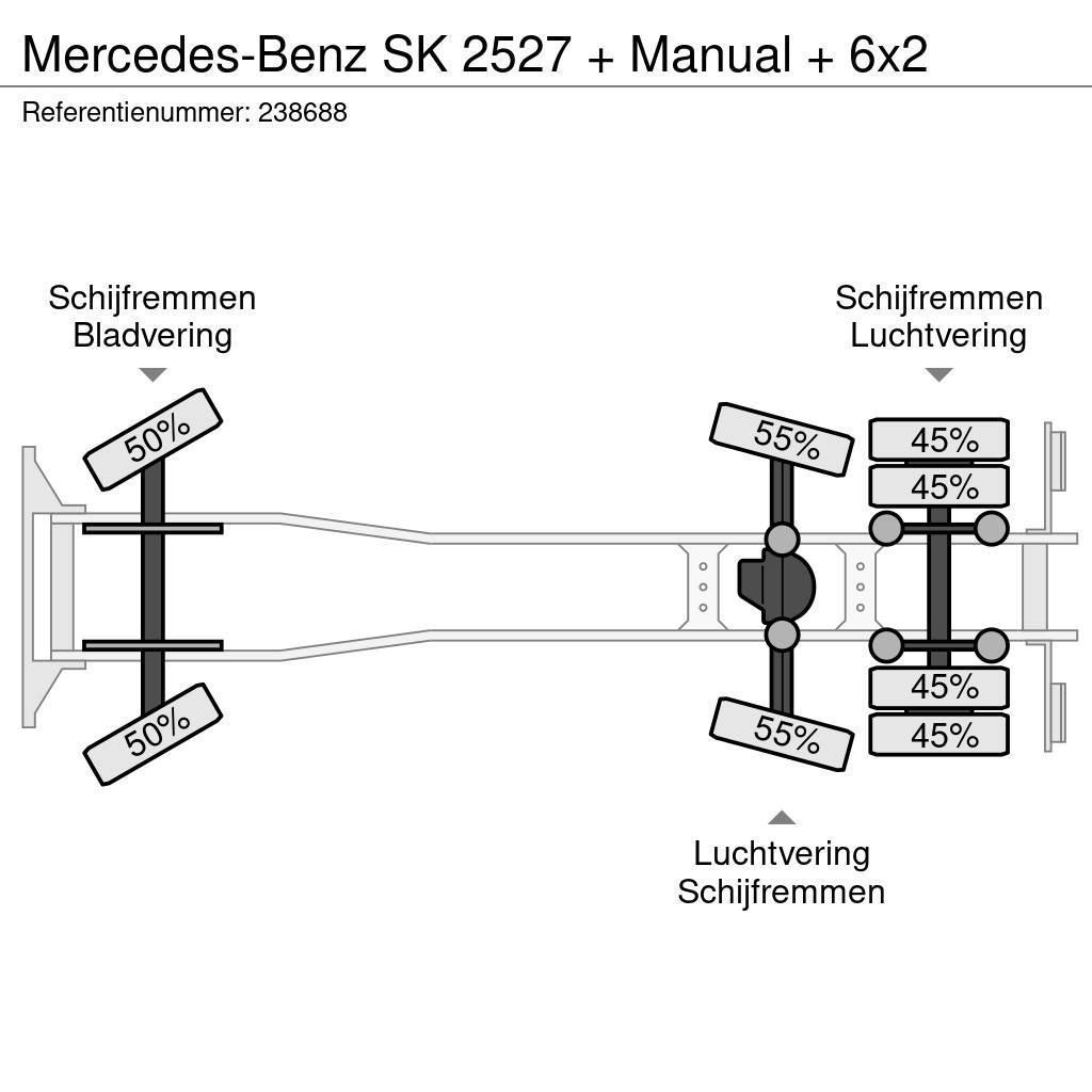 Mercedes-Benz SK 2527 + Manual + 6x2 Kuorma-autoalustat