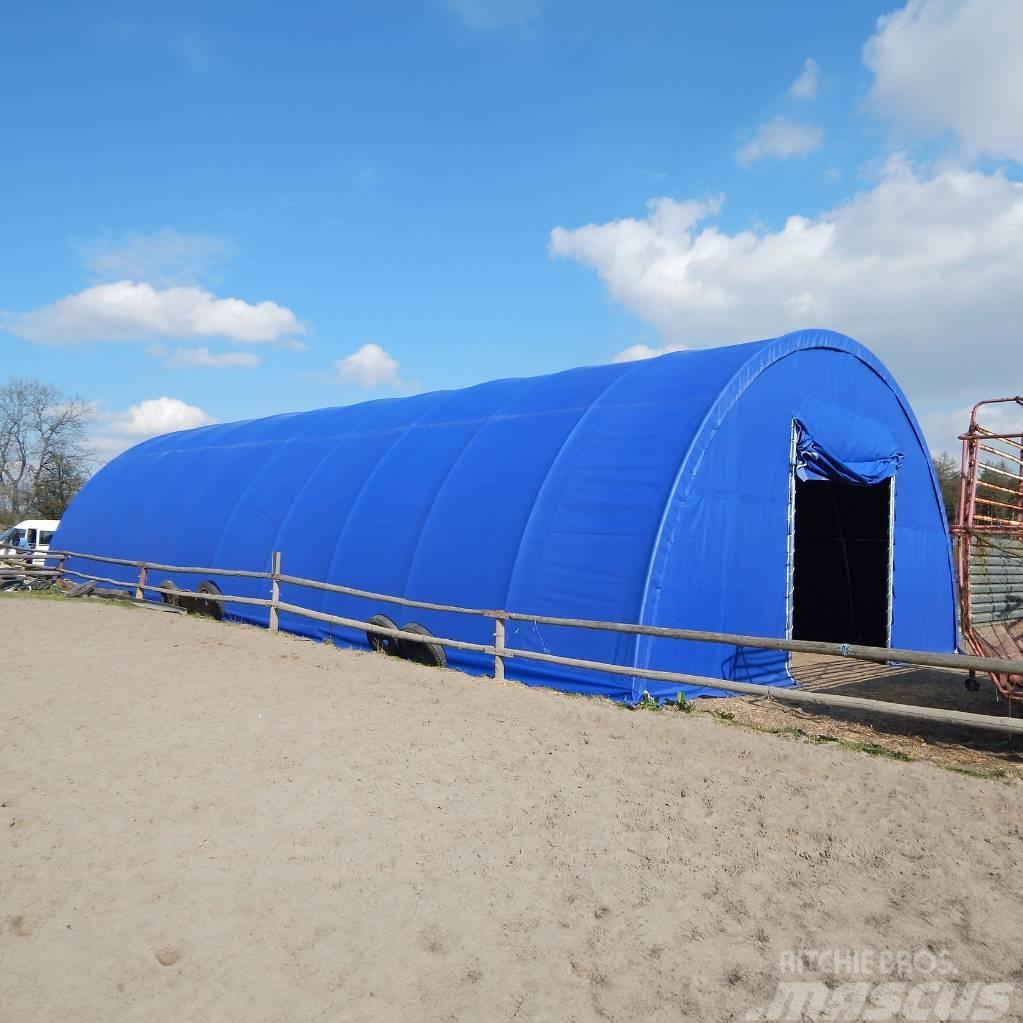  12m széles szimplavas félköríves raktár sátor Muut koneet