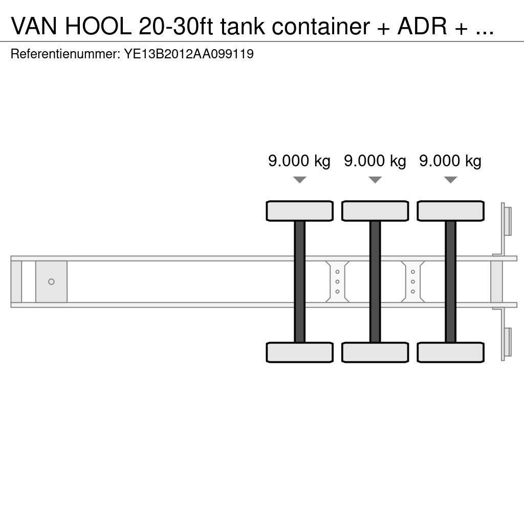 Van Hool 20-30ft tank container + ADR + VERY BEAUTIFUL TRAI Konttipuoliperävaunut