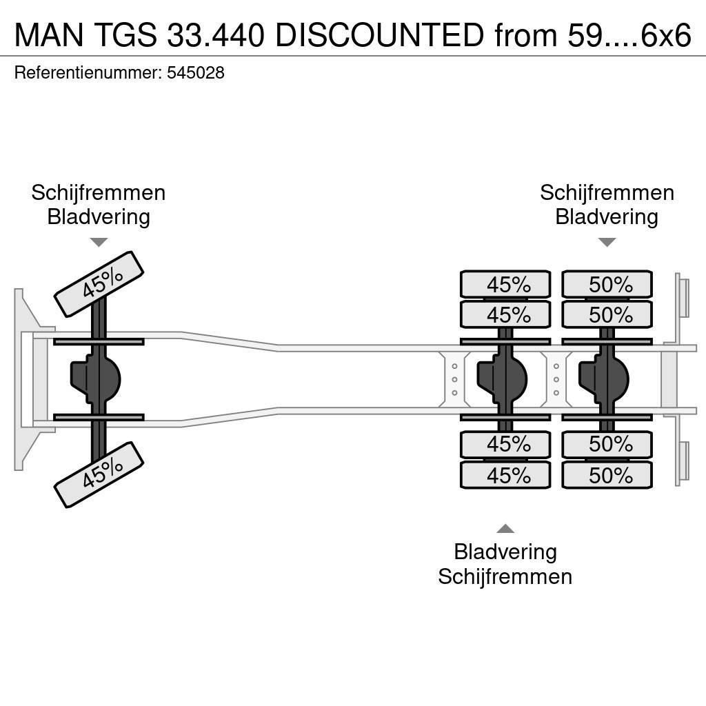 MAN TGS 33.440 DISCOUNTED from 59.950,- !!! + Euro 5 + Mobiilinosturit