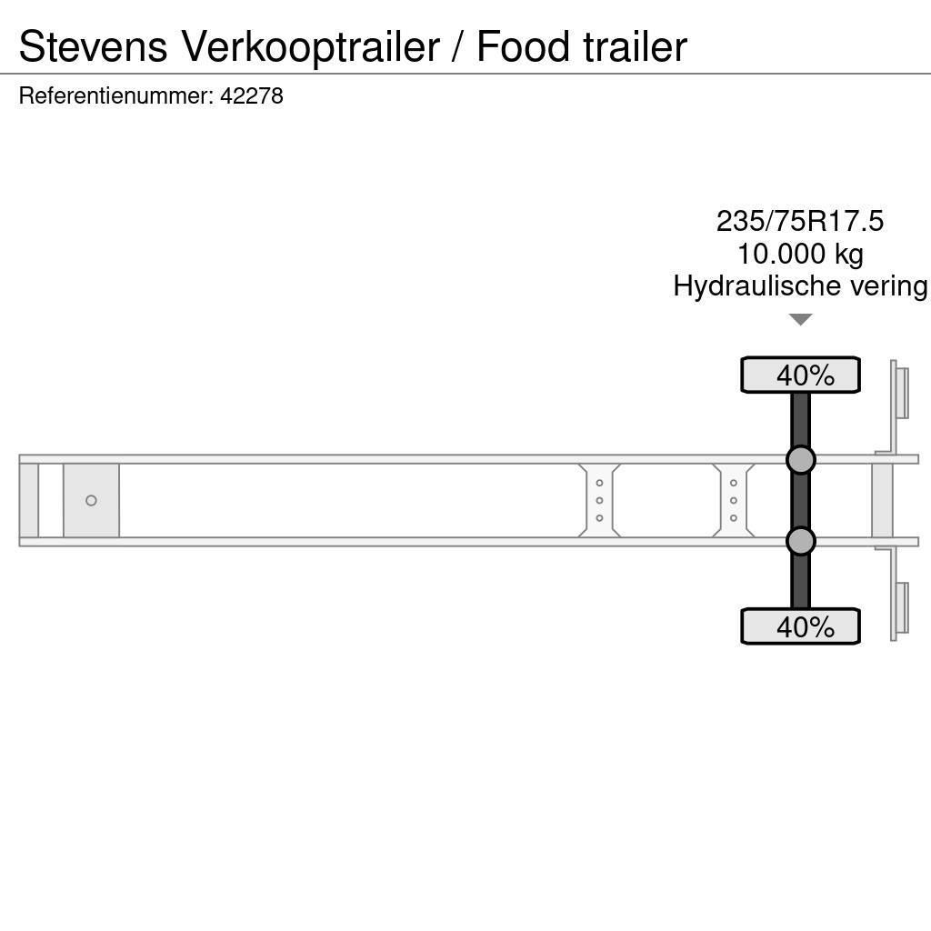 Stevens Verkooptrailer / Food trailer Kylmä-/Lämpökoripuoliperävaunut