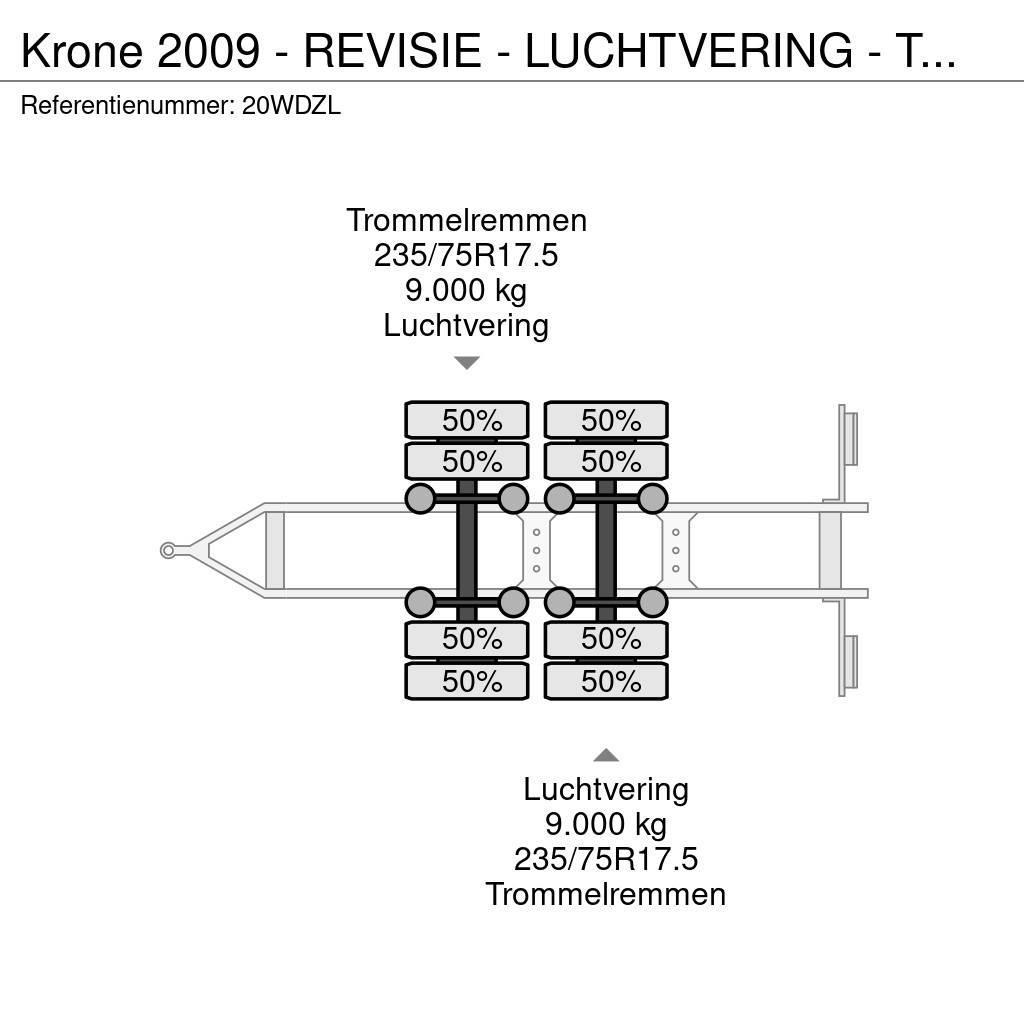Krone 2009 - REVISIE - LUCHTVERING - TROMMELREM Autonkuljetusperävaunut