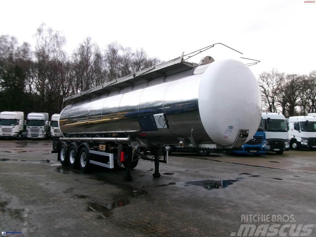 Indox Chemical tank inox L4BH 33.5 m3 / 1 comp Säiliöpuoliperävaunut